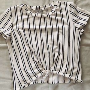 Striped Crop Top Size Large